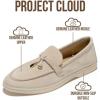 image:imageProject Cloud Genuine Leather Womens Shoes  Lightweight Moccasins Penny Loafers for Women with Memory Foam and Leather Insole  NonSlip Casual Womens Slip on Shoes for Women IrisLight Grey Suede