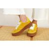 image:imageProject Cloud Platform Sneakers for Women Footwear  Memory Foam Insole Womens Shoes Lightweight and NonSlip Sole Lace Up Fashion Sneakers for Women 2026 VolleyMustard