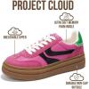 image:imageProject Cloud Platform Sneakers for Women Footwear  Memory Foam Insole Womens Shoes Lightweight and NonSlip Sole Lace Up Fashion Sneakers for Women 2026 VolleyPink Mult