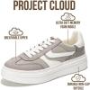 image:imageProject Cloud Platform Sneakers for Women Footwear  Memory Foam Insole Womens Shoes Lightweight and NonSlip Sole Lace Up Fashion Sneakers for Women 2026 VolleyGrey