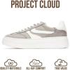 image:imageProject Cloud Platform Sneakers for Women Footwear  Memory Foam Insole Womens Shoes Lightweight and NonSlip Sole Lace Up Fashion Sneakers for Women 2026 VolleyGrey