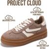 image:imageProject Cloud Platform Sneakers for Women Footwear  Memory Foam Insole Womens Shoes Lightweight and NonSlip Sole Lace Up Fashion Sneakers for Women 2026 VolleyTaupe Multi