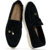 image:imageProject Cloud Genuine Leather Womens Shoes  Lightweight Moccasins Penny Loafers for Women with Memory Foam and Leather Insole  NonSlip Casual Womens Slip on Shoes for Women IrisBlack Suede