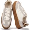 image:imageProject Cloud Platform Sneakers for Women Footwear  Memory Foam Insole Womens Shoes Lightweight and NonSlip Sole Lace Up Fashion Sneakers for Women 2026 VolleyWhite