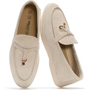 image:imageProject Cloud Genuine Leather Womens Shoes  Lightweight Moccasins Penny Loafers for Women with Memory Foam and Leather Insole  NonSlip Casual Womens Slip on Shoes for Women IrisLight Grey Suede