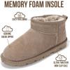 image:imageProject Cloud 100 Genuine Leather Ankle Boots for Women  Water Resistant Womens Boots with Memory Foam Insole  Comfortable Fall Shoes for Women 2026 HikeyTaupe Suede
