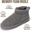 image:imageProject Cloud 100 Genuine Leather Ankle Boots for Women  Water Resistant Womens Boots with Memory Foam Insole  Comfortable Fall Shoes for Women 2026 HikeyGrey Suede