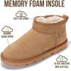 image:imageProject Cloud 100 Genuine Leather Ankle Boots for Women  Water Resistant Womens Boots with Memory Foam Insole  Comfortable Fall Shoes for Women 2026 HikeyChestnut Suede