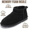 image:imageProject Cloud 100 Genuine Leather Ankle Boots for Women  Water Resistant Womens Boots with Memory Foam Insole  Comfortable Fall Shoes for Women 2026 HikeyBlack Suede