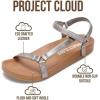 image:imageProject Cloud Sandals for Women 2026  Strappy Adjustable Womens Sandals with Plush Insole  Lightweight amp Non Slip Women Footwear  Everyday Wear Womens Slides BrandyPewter