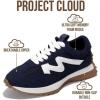 image:imageProject Cloud Trendy Fashion Sneakers for Women 2026  Memory Foam and NonSlip Comfortable Casual Ladies Shoes for Womens Fashion Sneakers  Lightweight Laceup Shoes LeccoNavy