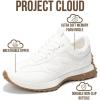 image:imageProject Cloud Trendy Fashion Sneakers for Women 2026  Memory Foam and NonSlip Comfortable Casual Ladies Shoes for Womens Fashion Sneakers  Lightweight Laceup Shoes LeccoWhite