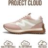 image:imageProject Cloud Trendy Fashion Sneakers for Women 2026  Memory Foam and NonSlip Comfortable Casual Ladies Shoes for Womens Fashion Sneakers  Lightweight Laceup Shoes LeccoNude