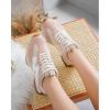 image:imageProject Cloud Trendy Fashion Sneakers for Women 2026  Memory Foam and NonSlip Comfortable Casual Ladies Shoes for Womens Fashion Sneakers  Lightweight Laceup Shoes LeccoNude