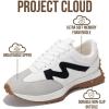 image:imageProject Cloud Trendy Fashion Sneakers for Women 2026  Memory Foam and NonSlip Comfortable Casual Ladies Shoes for Womens Fashion Sneakers  Lightweight Laceup Shoes LeccoWhite Multi