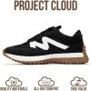 image:imageProject Cloud Trendy Fashion Sneakers for Women 2026  Memory Foam and NonSlip Comfortable Casual Ladies Shoes for Womens Fashion Sneakers  Lightweight Laceup Shoes LeccoBlack Mesh