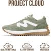 image:imageProject Cloud Trendy Fashion Sneakers for Women 2026  Memory Foam and NonSlip Comfortable Casual Ladies Shoes for Womens Fashion Sneakers  Lightweight Laceup Shoes LeccoOlive