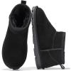 image:imageProject Cloud 100 Genuine Leather Ankle Boots for Women  Water Resistant Womens Boots with Memory Foam Insole  Comfortable Fall Shoes for Women 2026 HikeyBlack Suede