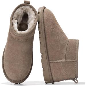 image:imageProject Cloud 100 Genuine Leather Ankle Boots for Women  Water Resistant Womens Boots with Memory Foam Insole  Comfortable Fall Shoes for Women 2026 HikeyTaupe Suede
