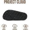 image:imageProject Cloud 100 Genuine Leather Kids Sandals  Non Slip and Lightweight Beach Sandals for Girls with Memory Foam Insole amp Cork Footbed Slides for Kids  Boys amp Girls Footwear Little SantoriniBlack Distressed