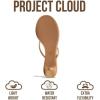 image:imageProject Cloud 100 Genuine Leather Sandals Women Footwear  Memory Foam Insole Fashion Dress Kitten Heels for Women  Lightweight and Comfortable Summer Sandals for Women 2026 MangoTan Leather