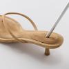 image:imageProject Cloud 100 Genuine Leather Sandals Women Footwear  Memory Foam Insole Fashion Dress Kitten Heels for Women  Lightweight and Comfortable Summer Sandals for Women 2026 MangoTan Suede