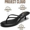image:imageProject Cloud 100 Genuine Leather Sandals Women Footwear  Memory Foam Insole Fashion Dress Kitten Heels for Women  Lightweight and Comfortable Summer Sandals for Women 2026 MangoBlack
