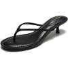 image:imageProject Cloud 100 Genuine Leather Sandals Women Footwear  Memory Foam Insole Fashion Dress Kitten Heels for Women  Lightweight and Comfortable Summer Sandals for Women 2026 MangoBlack