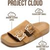 image:imageProject Cloud 100 Genuine Leather Womens Sandals Dressy  Lightweight amp NonSlip Womens Flats Sandals Women with Plush amp Soft Insole Slides Sandals for Women 2026 VeloraChestnut Suede
