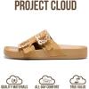 image:imageProject Cloud 100 Genuine Leather Womens Sandals Dressy  Lightweight amp NonSlip Womens Flats Sandals Women with Plush amp Soft Insole Slides Sandals for Women 2026 VeloraChestnut Suede
