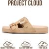 image:imageProject Cloud 100 Genuine Leather Womens Sandals Dressy  Lightweight amp NonSlip Womens Flats Sandals Women with Plush amp Soft Insole Slides Sandals for Women 2026 VeloraBeige Suede