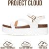 image:imageProject Cloud Platform Sandals Women Footwear  Plush amp Soft Insole Wedge Sandals for Women Footwear Stylish Platform Shoes with Adjustable Straps MellowWhite