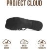 image:imageProject Cloud Womens Sandals with Memory Foam  Eco Crafted Leather Sandals for Women 2026  Flats  Non Slip amp Comfortable Sandals Women LisaBlack