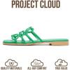 image:imageProject Cloud Womens Sandals with Memory Foam  Eco Crafted Leather Sandals for Women 2026  Flats  Non Slip amp Comfortable Sandals Women LisaEmerald Green