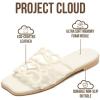 image:imageProject Cloud Womens Sandals with Memory Foam  Eco Crafted Leather Sandals for Women 2026  Flats  Non Slip amp Comfortable Sandals Women LisaWhite