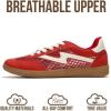 image:imageProject Cloud Fashion Sneakers for Women 2026  LaceUp Shoes Trendy Women Sneakers with Memory Foam Insole Womens Fashion Sneakers NonSlip Womens Shoes IritaRed Mesh