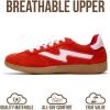 image:imageProject Cloud Fashion Sneakers for Women 2026  LaceUp Shoes Trendy Women Sneakers with Memory Foam Insole Womens Fashion Sneakers NonSlip Womens Shoes IritaRed Microsuede