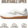 image:imageProject Cloud Fashion Sneakers for Women 2026  LaceUp Shoes Trendy Women Sneakers with Memory Foam Insole Womens Fashion Sneakers NonSlip Womens Shoes IritaWhite