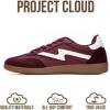 image:imageProject Cloud Fashion Sneakers for Women 2026  LaceUp Shoes Trendy Women Sneakers with Memory Foam Insole Womens Fashion Sneakers NonSlip Womens Shoes IritaBurgundy