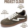 image:imageProject Cloud Fashion Sneakers for Women 2026  LaceUp Shoes Trendy Women Sneakers with Memory Foam Insole Womens Fashion Sneakers NonSlip Womens Shoes IritaOlive