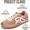image:imageProject Cloud Womens Shoes with Leather Memory Foam Insole Trendy Sneakers for Women  Lightweight amp NonSlip Womens Sneakers Walking Shoes for Women Footwear LowyNude