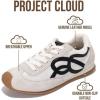 image:imageProject Cloud Womens Shoes with Leather Memory Foam Insole Trendy Sneakers for Women  Lightweight amp NonSlip Womens Sneakers Walking Shoes for Women Footwear LowyBlack Mult