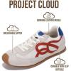 image:imageProject Cloud Womens Shoes with Leather Memory Foam Insole Trendy Sneakers for Women  Lightweight amp NonSlip Womens Sneakers Walking Shoes for Women Footwear LowyRed Mult