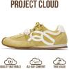 image:imageProject Cloud Womens Shoes with Leather Memory Foam Insole Trendy Sneakers for Women  Lightweight amp NonSlip Womens Sneakers Walking Shoes for Women Footwear LowyLight Yellow