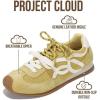 image:imageProject Cloud Womens Shoes with Leather Memory Foam Insole Trendy Sneakers for Women  Lightweight amp NonSlip Womens Sneakers Walking Shoes for Women Footwear LowyLight Yellow