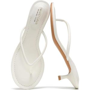 image:imageProject Cloud 100 Genuine Leather Kitten Heels for Women Footwear  Memory Foam Fashion Thong Heels for Women  Lightweight Summer Sandals for Womens 2026 MangoWhite