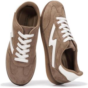 image:imageProject Cloud Fashion Sneakers for Women 2026  LaceUp Shoes Trendy Women Sneakers with Memory Foam Insole Womens Fashion Sneakers NonSlip Womens Shoes IritaMocha