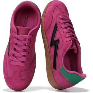image:imageProject Cloud Fashion Sneakers for Women 2026  LaceUp Shoes Trendy Women Sneakers with Memory Foam Insole Womens Fashion Sneakers NonSlip Womens Shoes IritaPink Combo