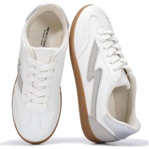 image:imageProject Cloud Fashion Sneakers for Women 2026  LaceUp Shoes Trendy Women Sneakers with Memory Foam Insole Womens Fashion Sneakers NonSlip Womens Shoes IritaWhite