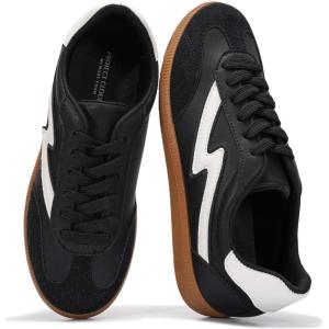 image:imageProject Cloud Fashion Sneakers for Women 2026  LaceUp Shoes Trendy Women Sneakers with Memory Foam Insole Womens Fashion Sneakers NonSlip Womens Shoes IritaBlack